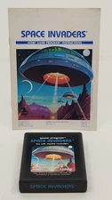 Atari 2600 Video Game Cartridge & Manual - Space Invaders (Pic Label) - Working
