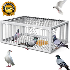 Pigeon Trap Cage Bird Traps for Small Birds Folding One-Way Entrance Trapping