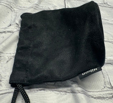 Genuine NIKON Lens Pouch Soft Black Case W/Drawstring Padded Base