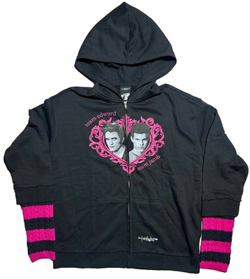 Twilight Saga Team Edward/Team Jacob Women's Hoodie Size MD,LG, PLUS SIZE 2 NEW