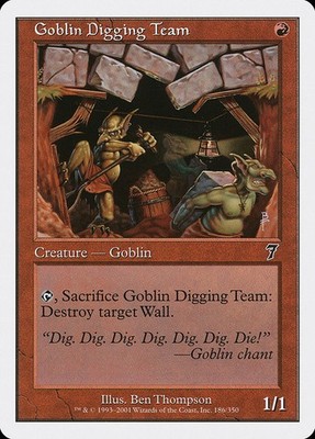 MTG Goblin Digging Team 7ED English NM