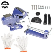 High Precision 360° Swivel Base 2-In-1 Bench Vise For Workbench 3.2 Inch