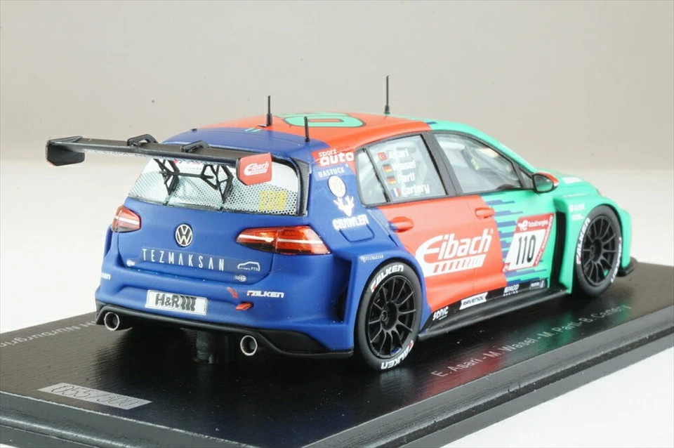 Spark 1/43 VW Golf GTI TCR DSG #110 2023 Nürburgring 24h Winner E. Asari Diecast - Immagine 2 di 2