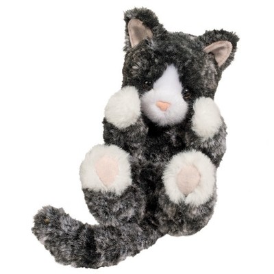 Douglas Cuddle Toys Black and White Kitten Lil' Baby Plush Stuffed Animal, 6''