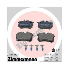 Zimmermann 23554.170.1 Bremsbelagsatz Scheibenbremse Hinterachse für Fiat Ford