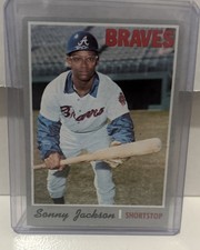 1970 Topps Sonny Jackson - #413- Exc+ - Atlanta Braves - SOLID VINTAGE!