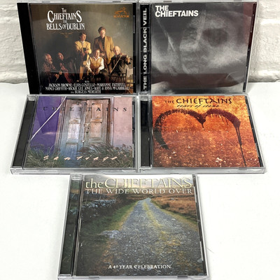 The Chieftains - Bells of Dublin * Long Black Veil * Santiago & more 5xCD Bundle
