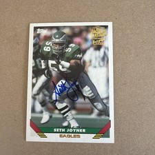 2013 Topps Archives Seth Joyner Auto on card Philadelphia Eagles HOF