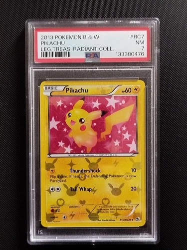 Pikachu 2013 Legendary Treasures Radiant Collection RC7/RC25 Holo PSA 7 Near Min