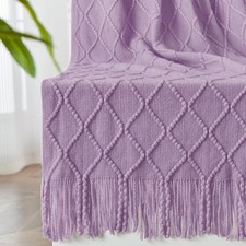 inhand Knitted Throw Blanket for Couch and Bed, Soft Living Room Home Decor