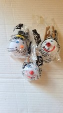 Jack In The Box XMAS Antenna Balls Lot Of 3 Toppers Reindeer,Snowman NIB