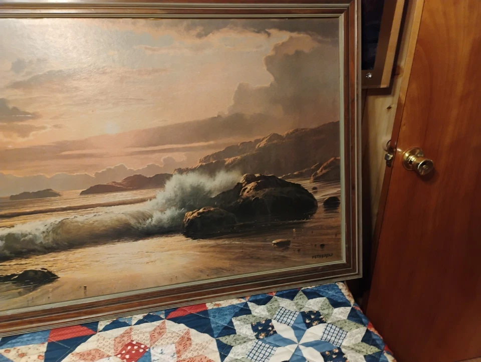 ROBERT WOOD ORIGINAL OIL PAINTING large 51 inches wide x 27inches high - Image 3 of 4