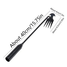 4-Teeth Weed Pulling Tool Portable Weed Puller Weeder Digger Rake Gardening Hoes