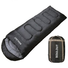 3-4 Season Sleeping Bag for Adults  Kids, Lightweight Warm Cold Weather Camp...