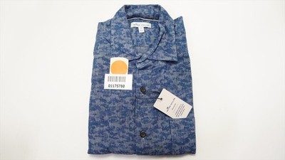 Peter Millar Fir Camo Chambray Sport Button Down Mens Medium IND 923B 01175780