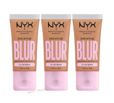 PACK OF 3 - NYX PROFESSIONAL MAKEUP, Bare With Me,  - 09 LIGHT MEDIUM