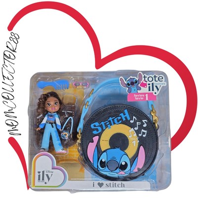 Disney ILY 4Ever TOTE TEENIES I Love Stitch Tiny Doll & Purse 