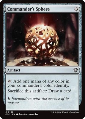 NM Commander's Sphere, MTG, Lorwyn Eclipsed, Magic the Gathering, 139