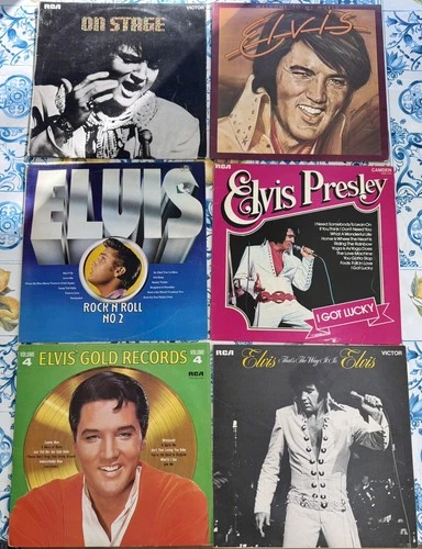 ELVIS PRESLEY Job Lot Vinyl Bundle Of SIX Different LP Albums RCA Records EX CON