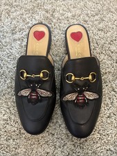 Gucci Princetown Loafer Mule for Women, Size 38 Black