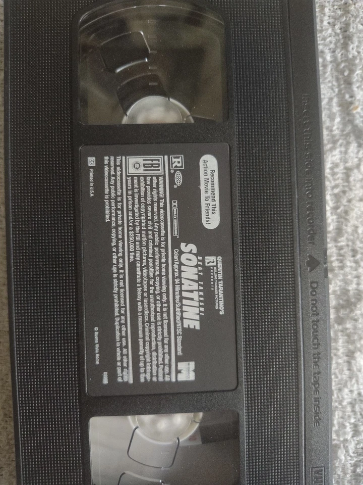SONATINE (1993) VHS Tarantino Takeshi Kitano Japanese English Sub Ex Blockbuster - Image 3 of 4