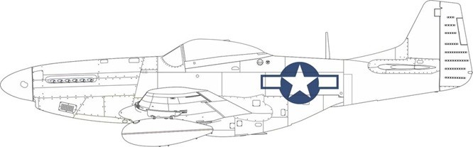 Eduard Accessories CX664 - 1:72 P-51D US National Insignia - New