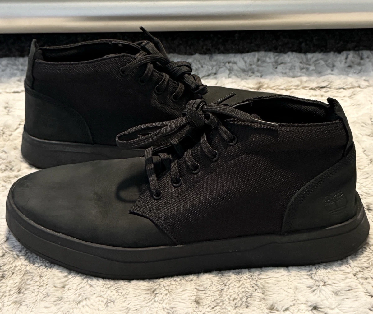 Timberland Boot Company Leather Upper Black Casual Shoes for  display picture 1