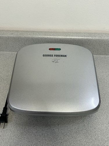 George Foreman 4-Serving Removable Plate Grill & Panini GRP3060P Indoor No Drip