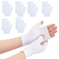 6 Pairs Gloves for Eczema and Sleeping Gloves for Dry Hands,Fingerless Moisturiz