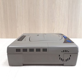 SEGA SATURN Gray Console bundle with 2 controllers & 5 Japanese games tested