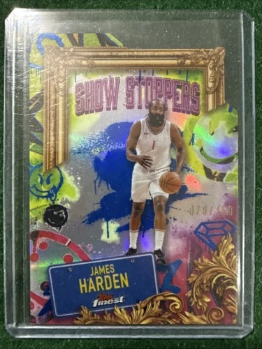 2024-25 Topps Finest - Showstoppers James Harden #S-18 Blue Refractor /150