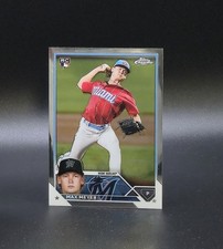 2023 Topps Chrome MAX MEYER Rookie Card #104 Miami Marlins. rookie card picture