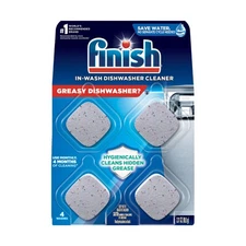 Finish Dishwasher Cleaner Tablets, Deep Cleans Hidden Grease  Grime, Fights