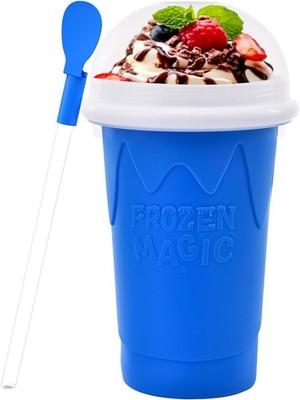 500ML Slushie Maker Cup- DIY Magic Slushy Maker Squeeze Cups, Portable Smoothie