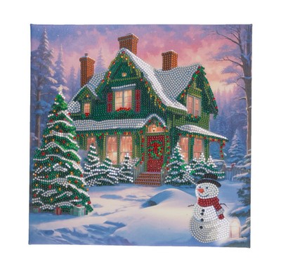 Snowy Paradise, 30x30cm Crystal Art Famed Canvas Kit