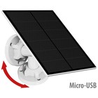 revolt Solarpanel für Akku-IP-Kameras mit Micro-USB, 5 W, 5 V, IP65