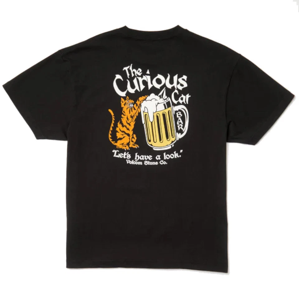 Volcom T-Shirt Curious Cat SST - black - Bild 4 von 4