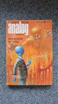 KELLY FREAS COVER ANALOG MAGAZINE 1968/03 ANTHONY FORAY ANVIL ANDERSON VG