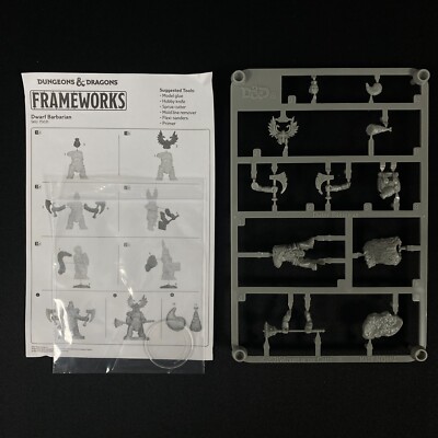 1 Zwerg Barbar Frameworks Dungeons Und Dragons Miniatur Rollenspiel RPG D&D