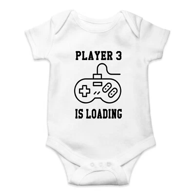 LOVE U LOTS GIFTS Player 3 Baby Body, Baby Ankündigung, Gaming personalisierte Geschenke