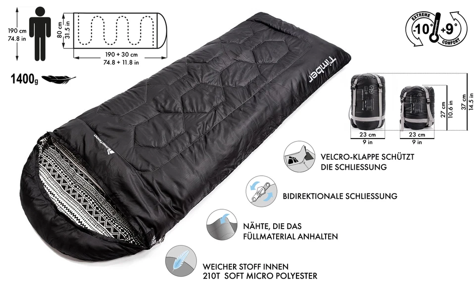 Schlafsack Baumwolle Mumienschlafsack Deckenschlafsack Ultraleicht Outdoor Camp - Bild 3 von 4