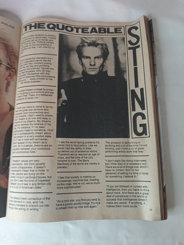 Rock Rap Magazine Nov 1984 Duran Duran Cover Michael Jackson Sting Culture Club - Picture 12 of 13