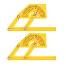 2Pcs Woodworking Angle Protractor Angle Finder Carpentry Ruler Measurement Tool