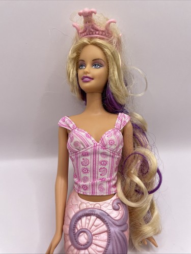 Barbie Fairytopia Mermaidia 2002 viola sirena magica con corona - Foto 2 di 8