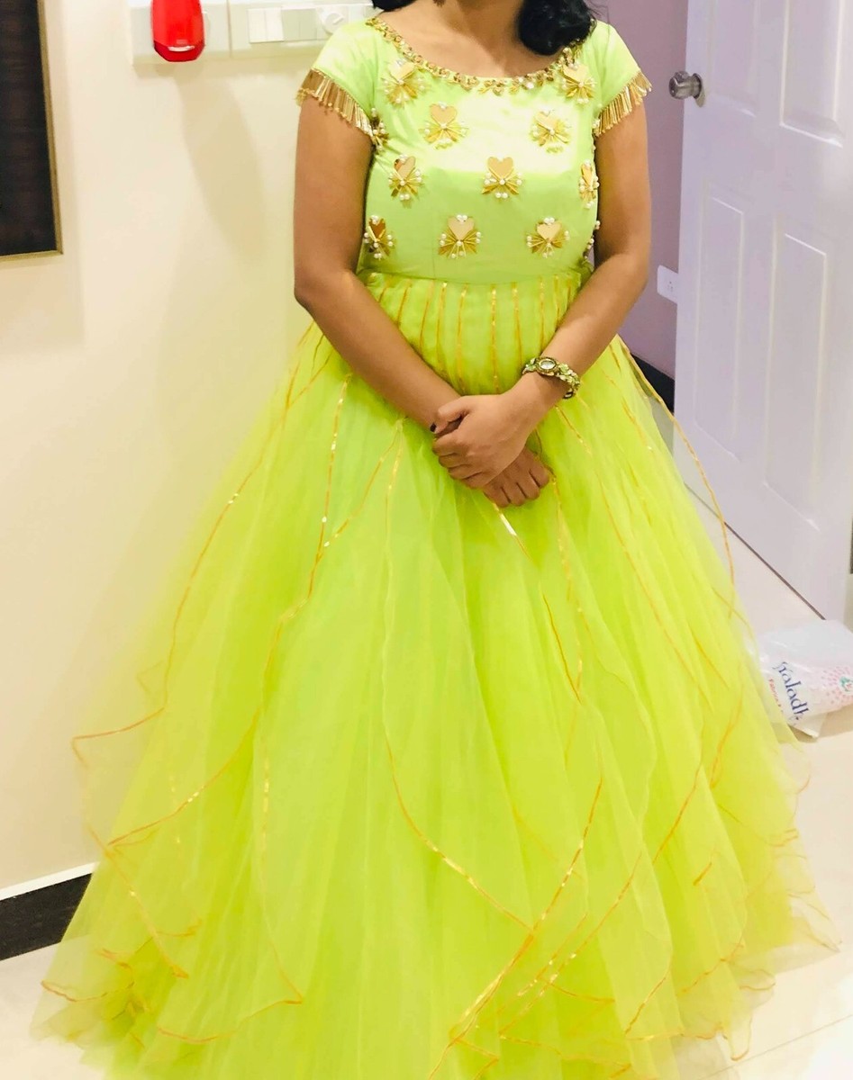 Indian Party wear Wedding Reception Dress Gown suitable for all indian  gathering | eBay