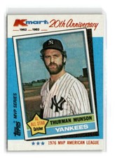 1982-Topps Kmart 20th Anniversary -#29-Thurman Munson -New York Yankees