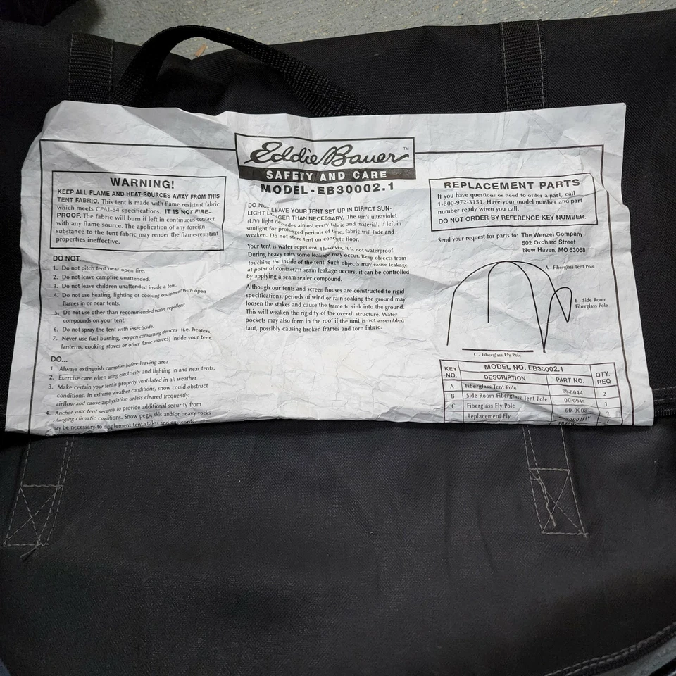 Tienda grande Eddie Bauer para 2 personas: modelo EB 30002.1 Foto 4 de 4