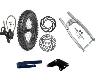 14'' Rear 90/100-14 Wheel Tire + Swing Arm + Brake for Pit Bike Apollo 125cc 150