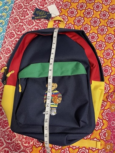 Polo Ralph Lauren BEAR Backpack Bag Blue - Picture 4 of 7