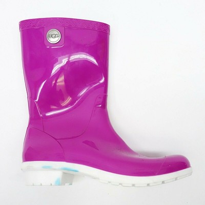 pink women's rain boots